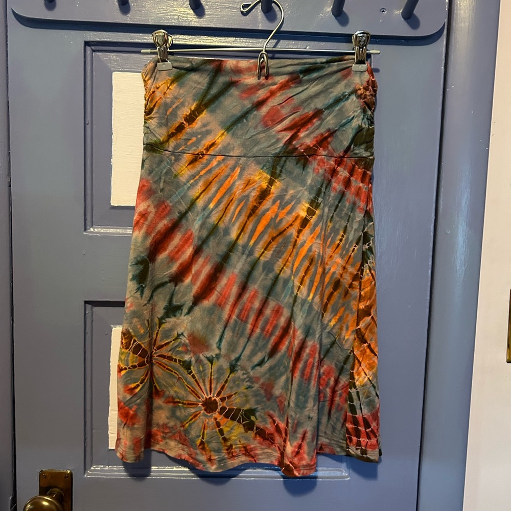 Women’s boho skirt - tie dye pattern
